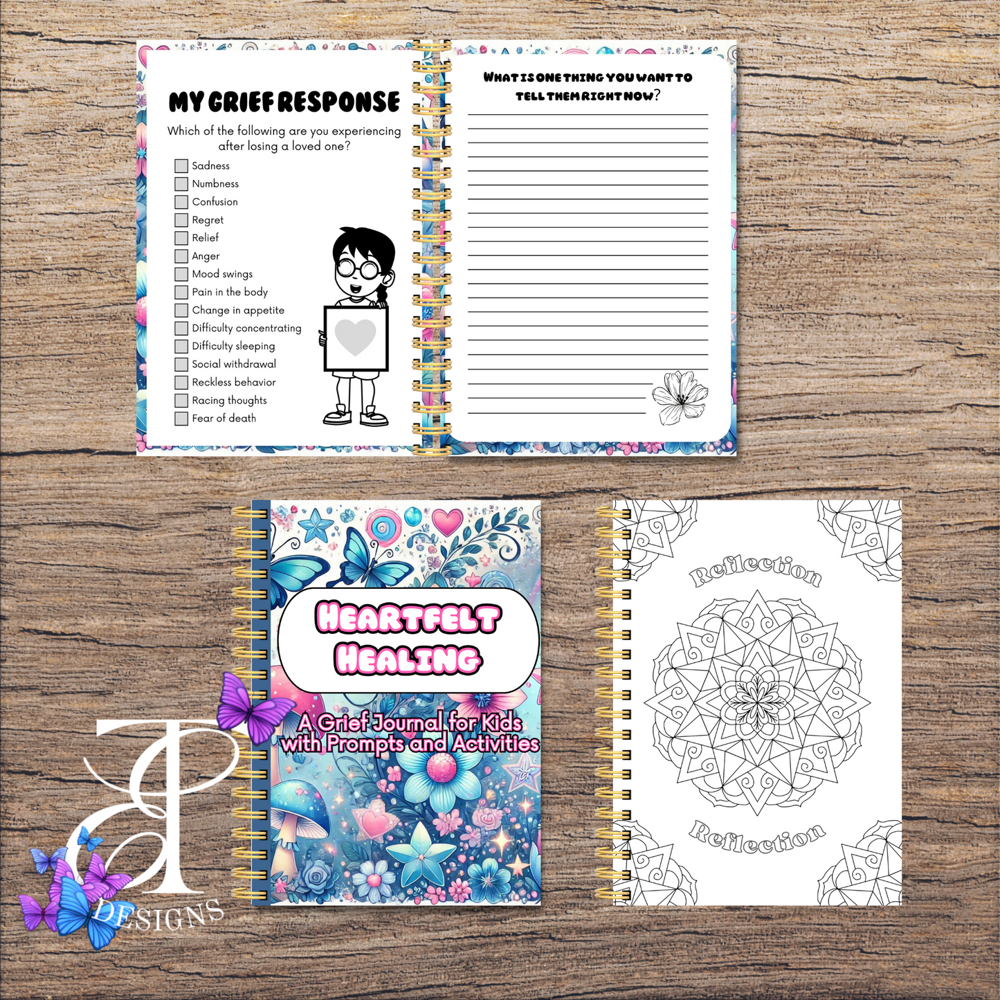 Heartfelt Healing: A Grief Journal for Kids with Prompts and Activities (PLR/MRR)