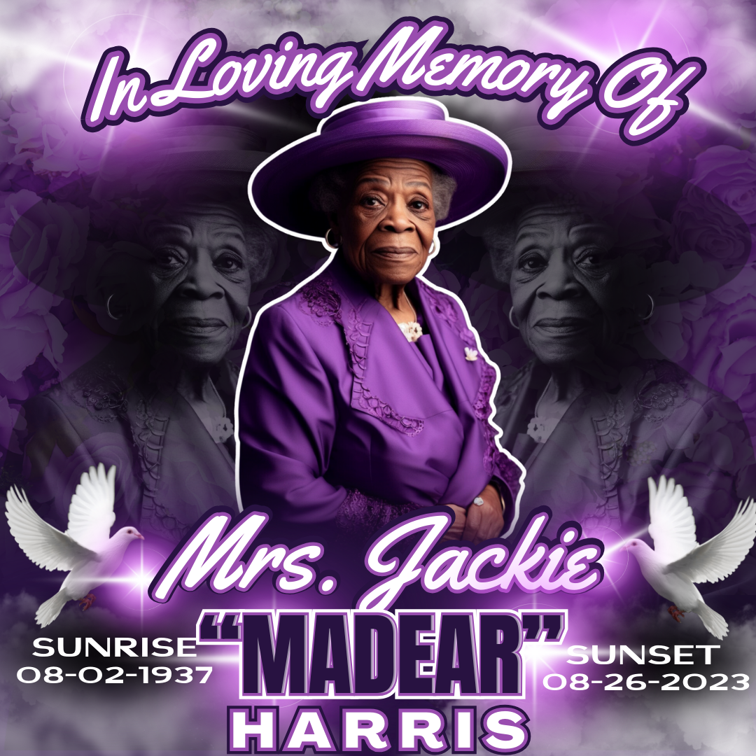 SINGLE PURPLE EDITABLE MEMORIAL DESIGN