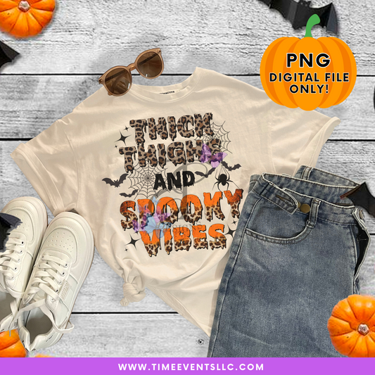 FALL THICK THIGHS AND SPOOKY VIBES (PNG DIGITAL DOWNLOAD)