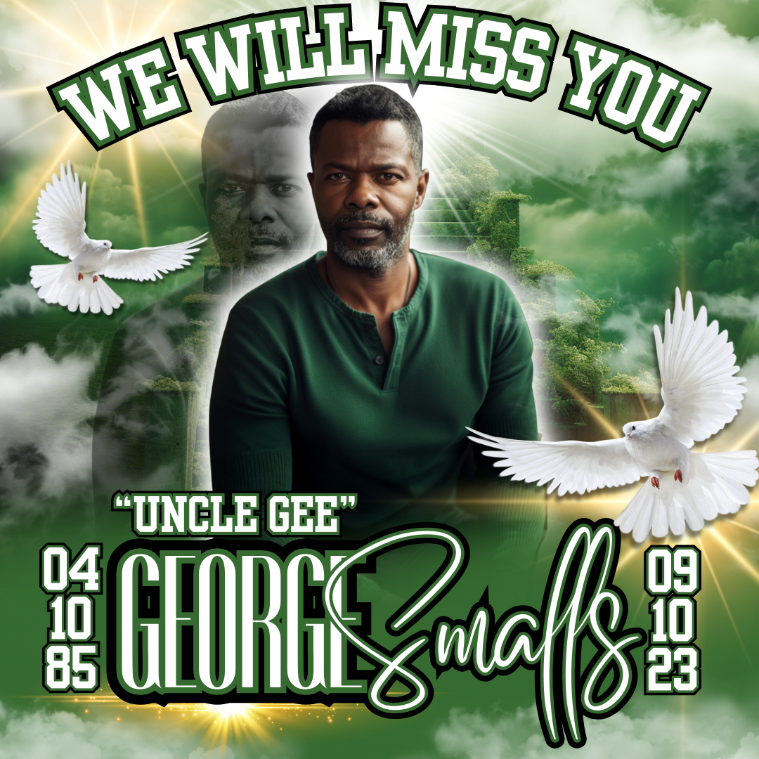 SINGLE GREEN EDITABLE MEMORIAL DESIGN