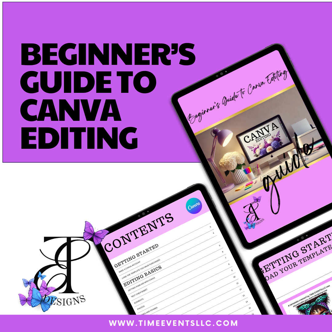 Beginner’s Guide to Canva Editing E-Book (PLR/MRR)