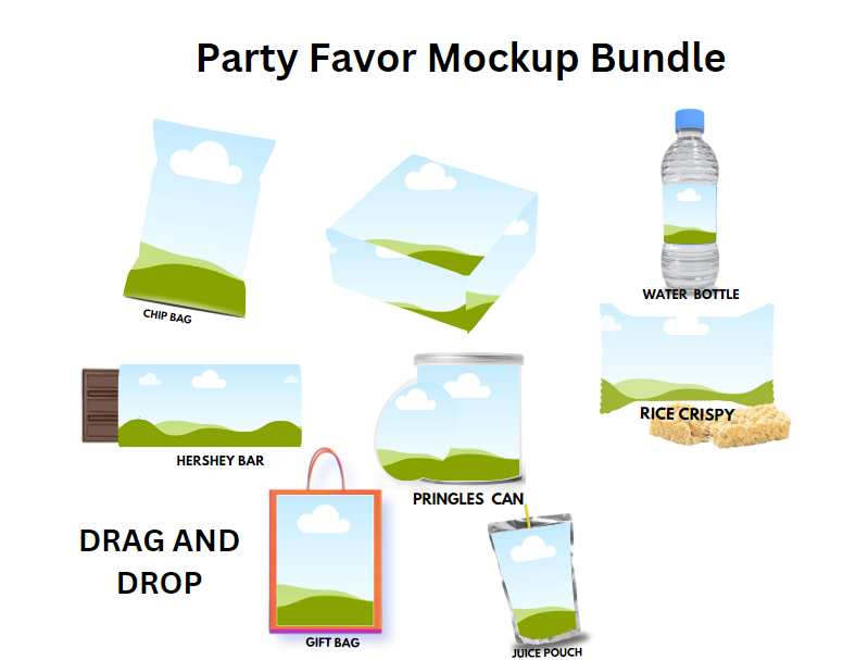 Customizable Party Favor Bundle (Digital Download)